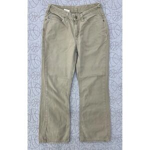 Carhartt WB002 GKH Canvas Work Pants Women's 4x30 Regular Straight Leg Tan